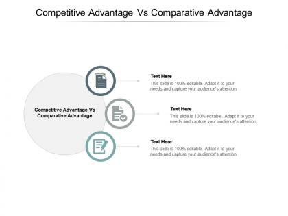 Competitive advantage vs comparative advantage ppt powerpoint presentation visual aids pictures cpb