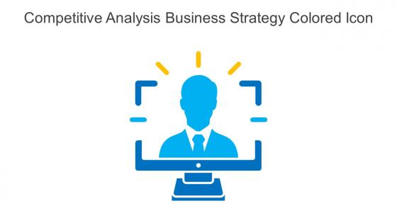 Competitive Analysis Business Strategy Colored Icon In Powerpoint Pptx Png And Editable Eps Format