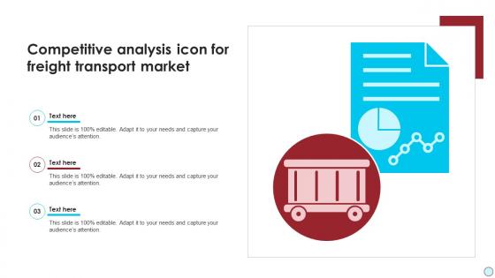 Competitive Analysis Icon For Freight Transport Market