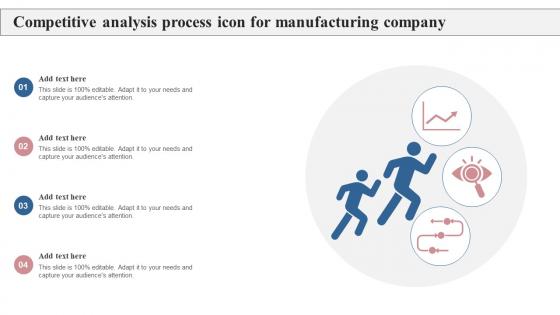 Competitive Analysis Process Icon For Manufacturing Company