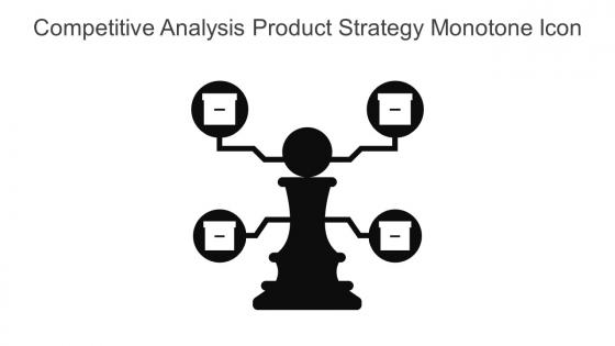 Competitive Analysis Product Strategy Monotone Icon In Powerpoint Pptx Png And Editable Eps Format