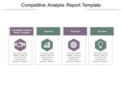 Competitive analysis report template ppt powerpoint portfolio graphic images cpb