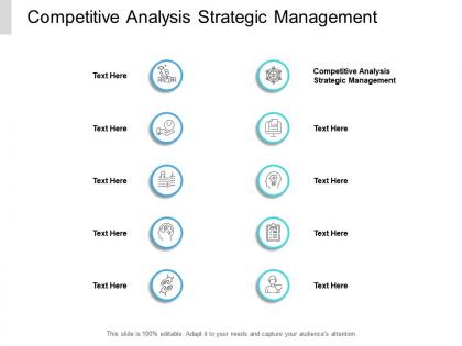 Competitive analysis strategic management ppt powerpoint presentation professional cpb