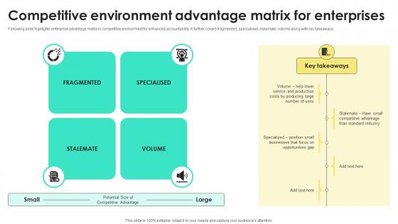 Competitive Environment Advantage Matrix For Enterprises
