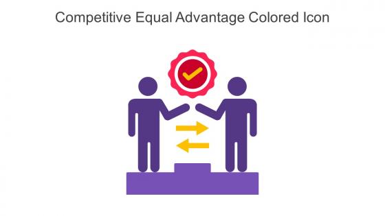 Competitive Equal Advantage Colored Icon In Powerpoint Pptx Png And Editable Eps Format