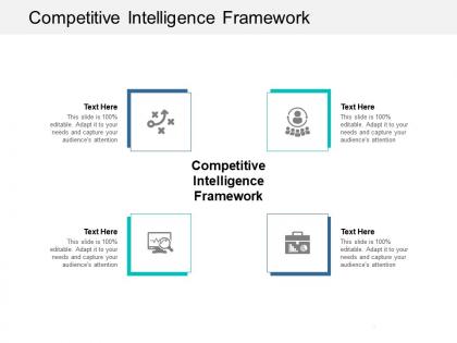 Competitive intelligence framework ppt powerpoint presentation infographic template slides cpb