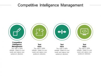 Competitive intelligence management ppt powerpoint presentation slides display cpb