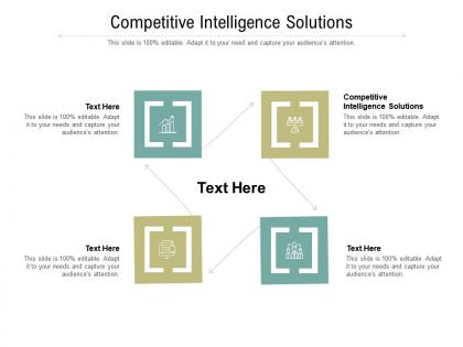 Competitive intelligence solutions ppt powerpoint presentation professional picture cpb