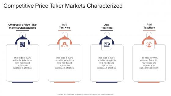 Competitive Price Taker Markets Characterized In Powerpoint And Google Slides Cpb