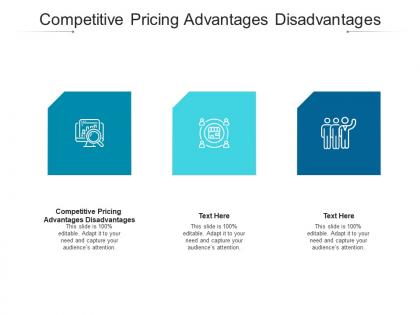 Competitive pricing advantages disadvantages ppt powerpoint presentation professional grid cpb