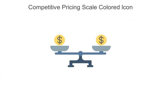Competitive Pricing Scale Colored Icon In Powerpoint Pptx Png And Editable Eps Format
