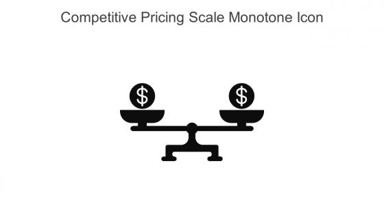 Competitive Pricing Scale Monotone Icon In Powerpoint Pptx Png And Editable Eps Format