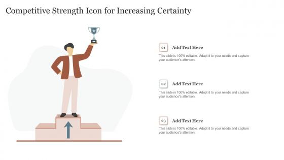 Competitive Strength Icon For Increasing Certainty