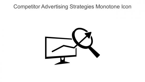 Competitor Advertising Strategies Monotone Icon In Powerpoint Pptx Png And Editable Eps Format