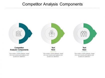 Competitor analysis components ppt powerpoint presentation file format cpb