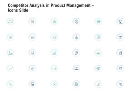 Competitor analysis in product management icons slide ppt icons