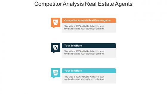 Competitor analysis real estate agents ppt powerpoint presentation infographics cpb