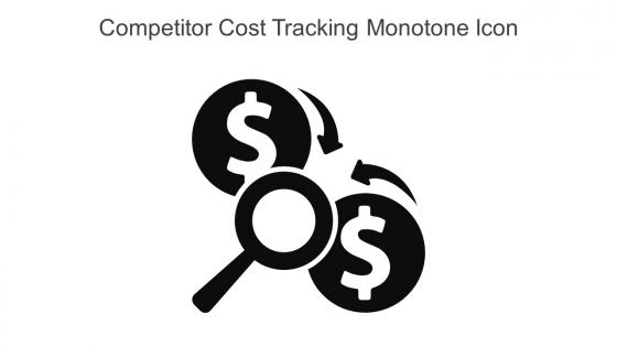 Competitor Cost Tracking Monotone Icon In Powerpoint Pptx Png And Editable Eps Format