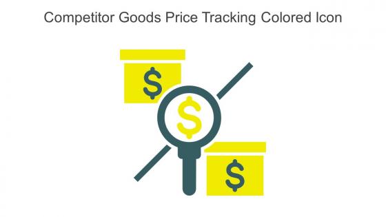 Competitor Goods Price Tracking Colored Icon In Powerpoint Pptx Png And Editable Eps Format
