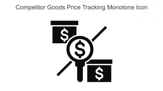 Competitor Goods Price Tracking Monotone Icon In Powerpoint Pptx Png And Editable Eps Format
