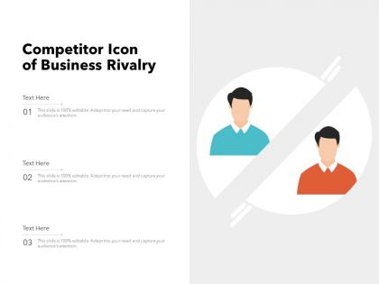 Competitor icon of business rivalry