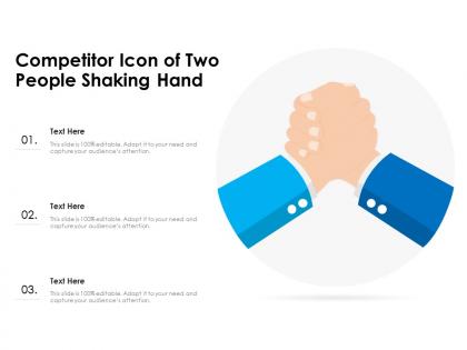 Competitor icon of two people shaking hand