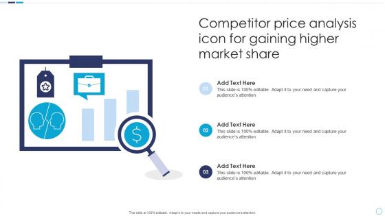 Competitor Price Analysis Icon For Gaining Higher Market Share
