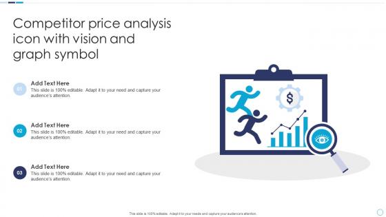 Competitor Price Analysis Icon With Vision And Graph Symbol