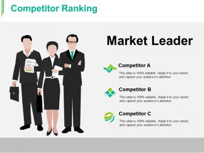 Competitor ranking ppt styles clipart