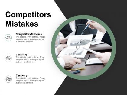 Competitors mistakes ppt powerpoint presentation pictures layout cpb