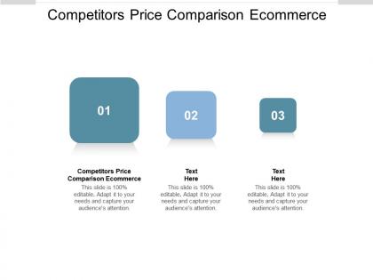 Competitors price comparison ecommerce ppt powerpoint presentation portfolio slides cpb
