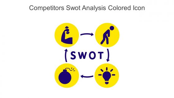 Competitors Swot Analysis Colored Icon In Powerpoint Pptx Png And Editable Eps Format