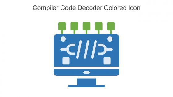 Compiler Code Decoder Colored Icon In Powerpoint Pptx Png And Editable Eps Format