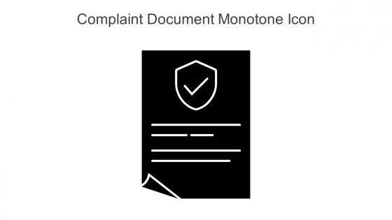 Complaint Document Monotone Icon In Powerpoint Pptx Png And Editable Eps Format