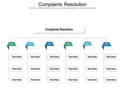 Complaints resolution ppt powerpoint presentation infographic template graphics template cpb