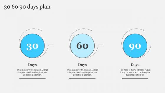 Complete Brand Marketing Playbook 30 60 90 Days Plan Ppt Slides Files