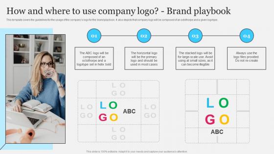 Complete Brand Marketing Playbook How And Where To Use Company Logo Brand Playbook