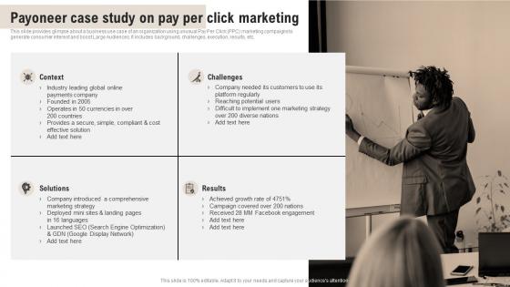 Complete Guide Of Pay Per Payoneer Case Study On Pay Per Click Marketing MKT SS V