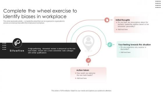 Complete The Wheel Exercise To Identify Biases In Workplace Racial Diversity Training DTE SS