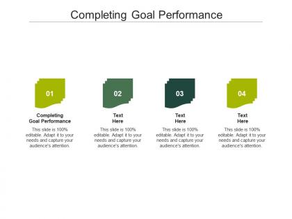 Completing goal performance ppt powerpoint presentation portfolio samples cpb