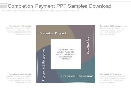 Completion payment ppt samples download