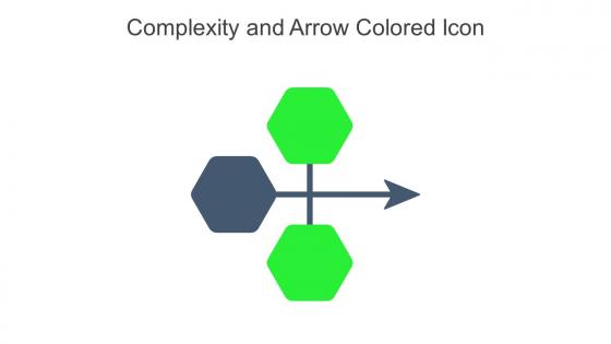 Complexity And Arrow Colored Icon In Powerpoint Pptx Png And Editable Eps Format