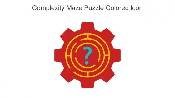 Complexity Maze Puzzle Colored Icon In Powerpoint Pptx Png And Editable Eps Format