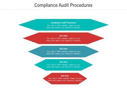 Compliance audit procedures ppt powerpoint presentation inspiration layout cpb