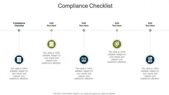 Compliance Checklist In Powerpoint And Google Slides Cpb