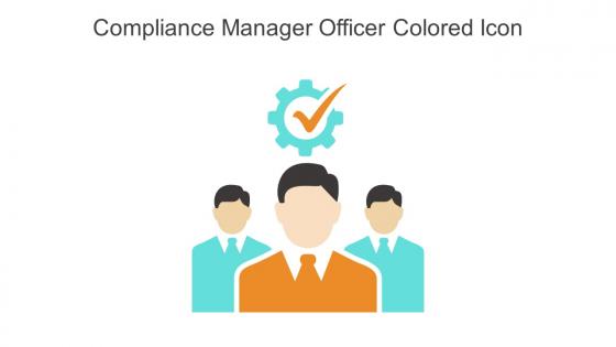 Compliance Manager Officer Colored Icon In Powerpoint Pptx Png And Editable Eps Format