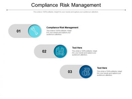 Compliance risk management ppt powerpoint presentation professional elements cpb