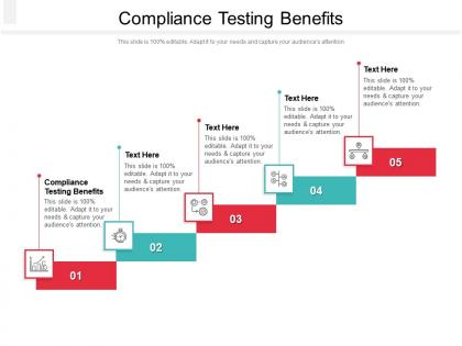 Compliance testing benefits ppt powerpoint presentation portfolio graphic images cpb
