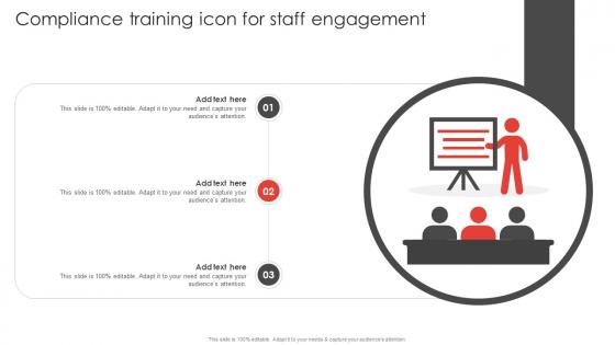 Compliance Training Icon For Staff Engagement