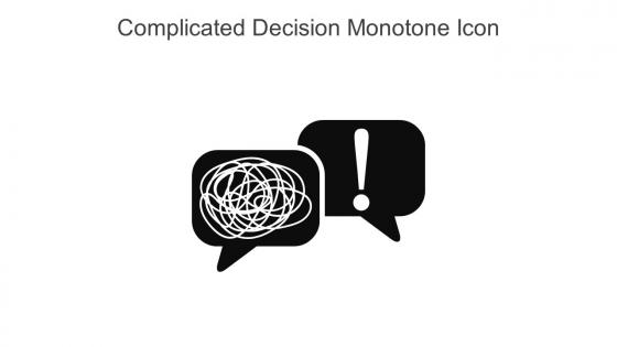 Complicated Decision Monotone Icon In Powerpoint Pptx Png And Editable Eps Format